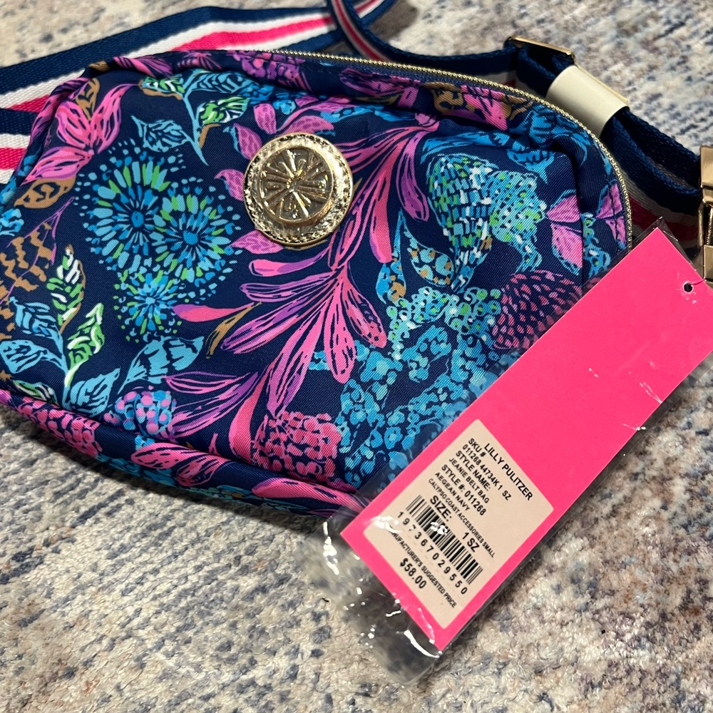 Lilly Pulitzer Vibrant Floral Crossbody Bag
